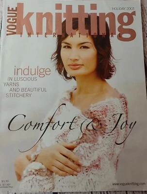 Holiday, 2003 Vogue Knitting International Magazine Knitting Patterns Book - Image 1 of 2