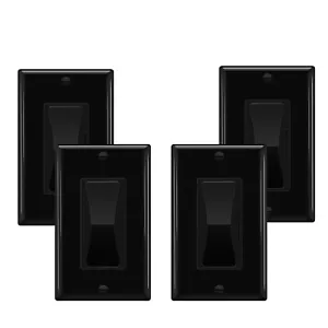 4PK Single Pole/3 Way BK Dimmer Switch for Dimmable Light CFL 600W / LED 150W - Picture 1 of 9