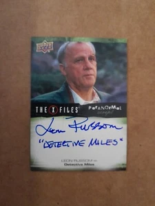 Leon Russom Inscription Autograph Card The X Files UFOs & Aliens Upper Deck 2018 - Picture 1 of 2