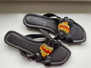 NOW! Hübsche Leder Sandalen, Mules, Slipper Gr. 40 - Bild 1 von 6