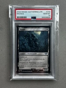 PSA 10 - MTG Lord of the Rings - Nazgul - Card #339 Magic the Gathering 0339 LTR - Picture 1 of 2