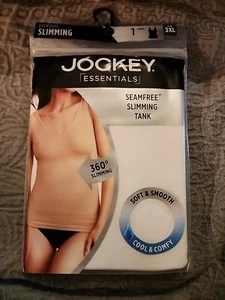 Jockey Essentials Seam free Slimming Tank Women's Size 3XL White Cool & Comfy - Picture 1 of 2