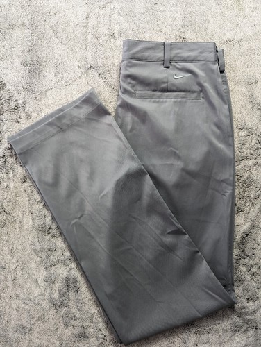 Nike Golf Pantalone Casual Uomo Taglia 34x34 Grigio Dri Fit