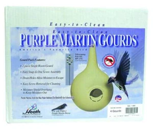Heath Easy Clean Purple Martin Gourd Large White - Picture 1 of 1