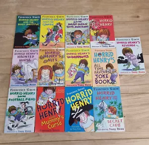 Horrid Henry Series by Francesca Simon & Tony Ross 13 Paperback Books Bundle - Foto 1 di 17