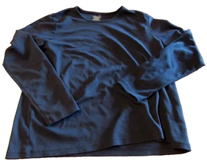 LL Bean Shirt Damen XL schwarz Rundhals Pullover Supima Baumwolle Langarm Freizeit - Bild 1 von 3