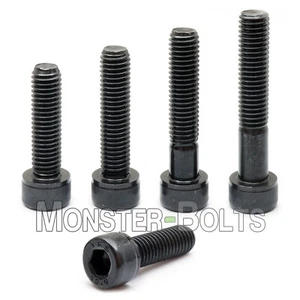 M4 Socket Head Cap Screws, 12.9 Alloy Steel w/ Black Oxide DIN 912, Coarse 0.70 - Picture 1 of 17