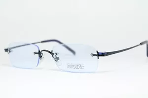 MATSUDA 14137 NV Original Vintage Eyeglasses Rimless Frame Blue Made in Japan - Picture 1 of 8
