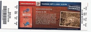 2009 BUFFALO BILLS VS DETROIT LIONS TICKET STUB 9/3 SCOTT NORWOOD - Bild 1 von 1