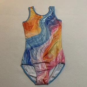 One Piece Colorful Girls 14 Swimsuit New - Picture 1 of 9