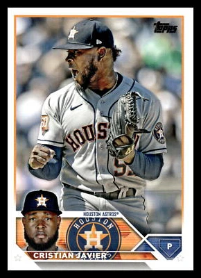 2023 Topps #55 Cristian Javier   Houston Astros  Baseball NM - Image 1 of 2