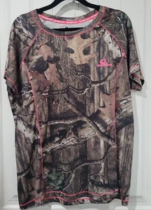 MOSSY OAK DRI-Tech Break-up Infinity Women’s Pink Camo Outdoors Shirt Size XL - Picture 1 of 5