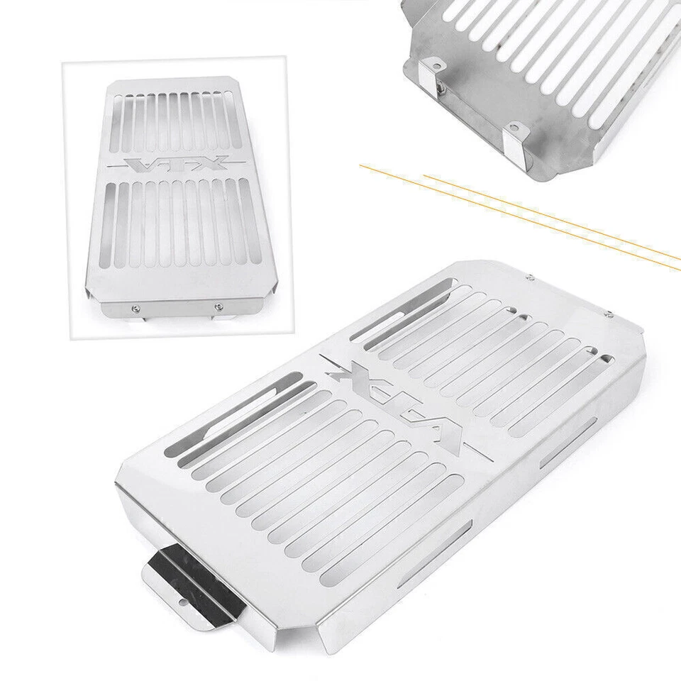 Radiator Grill Grille Cover Steel Chrome For Honda VTX 1800 C F N R S T Foto 1 de 4