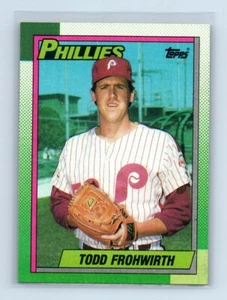 1990 Topps straight from the pack!!! Todd Frohwirth Philadelphia Phillies #69 - Picture 1 of 2