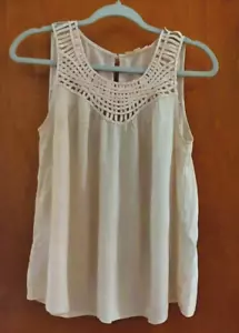 Blusa sin mangas marfil E&M para mujer talla S - Imagen 1 de 5