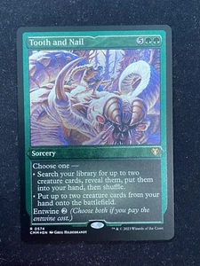 Tooth and Nail ETCHED FOIL - Commander Masters MTG - Bild 1 von 2
