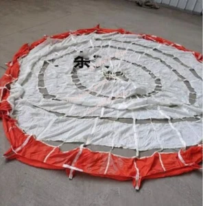 Luft- und Raumfahrt Vintage Militär Rund Fallschirm Tuch Durchmesser 4,5 Meter/14,76 Fuß - Bild 1 von 5