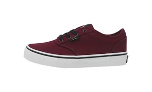 VANS Atwood Canvas Burgundy Skateboard Sneakers Big Kids Boy Girls Shoes Sz 11.5 - Picture 1 of 6