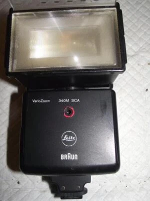 LEITZ BRAUN VARIOZOOM 340M SCA ELECTRONIC ZOOM FLASH, TESTED - Image 1 of 3