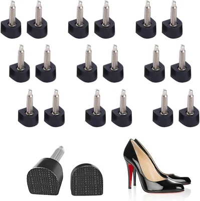 High Heel Protectors U-Form 8mm - 10 Pairs Replacement Tips for Stilettos