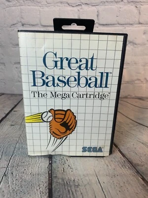 Great Baseball: The Mega Cartridge ( Sega Master System, 1987) CIB Complete - Image 1 of 4