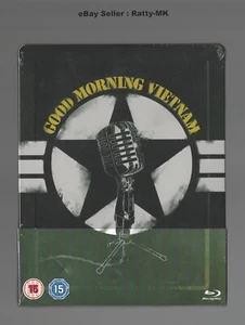 GOOD MORNING VIETNAM - UK EXCLUSIVE BLU RAY STEELBOOK - NEW & SEALED - Picture 1 of 6
