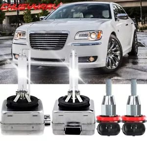 Faros delanteros D3S HID + bombilla LED antiniebla H11 For Chrysler 300 2011-14 - Picture 1 of 11