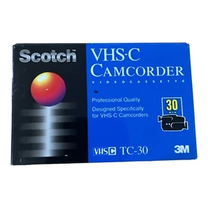 1 Scotch VHS-C Videokassette 30 Minuten (TC-30VHS-C) (neu, versiegelt) - Bild 1 von 2