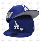 New Era LA Dodgers '88 WS HEARTS Royal Blue 59Fifty 5950 Patch Fitted Cap Hat