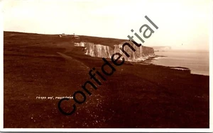 FRIARS BAY PEACEHAVEN 1931 SUSSEX FOTO REAL POSTAL DE COLECCIÓN - Imagen 1 de 2