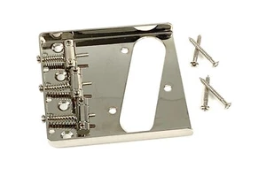 Original Fender Squier Classic Vibe NICKEL Bridge Vintage Tele 4-Screw - Bild 1 von 13