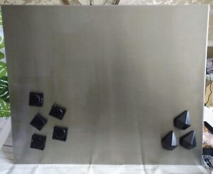 Stainless Steel Notice Board plus Magnets