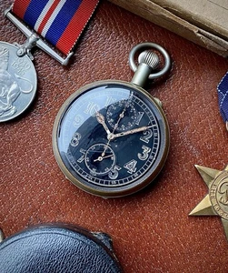 Reloj de Bolsillo Cronógrafo Lemania 19NP Ministerio del Aire RAF 6A/390 Navegadores Segunda Guerra Mundial - Imagen 1 de 24