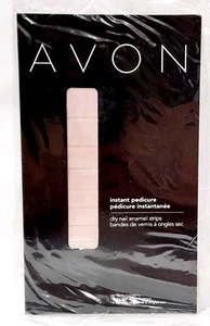 Avon Instant Pedicure LET'S GO LAVENDER 16 Dry Nail Enamel Strips Polish New - Picture 1 of 19