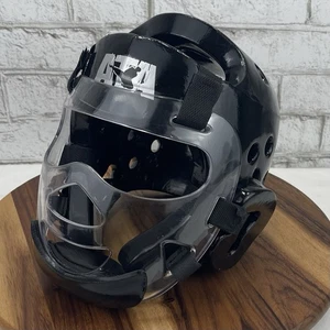 ATA Champion Adult Medium Black Sparring Protective Head Guard Face Shield - Picture 1 of 12