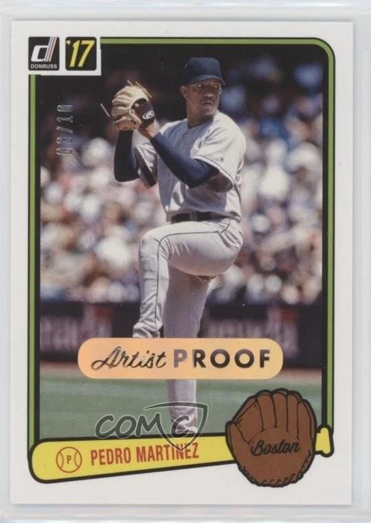 2017 Panini Donruss Retro 1983 Artist Proof /10 Pedro Martinez #RV-42 HOF - Image 1 of 2