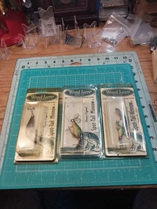 Vintage Woods Manufacturing Company Spot Tail Minnow Nip Menge 3 - Bild 1 von 13