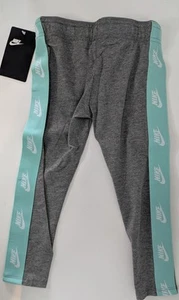 Nike Girls' Jogger Pants | Size 4 | Style 36G096-GEH | Carbon Heather/Aqua | NWT - Picture 1 of 8