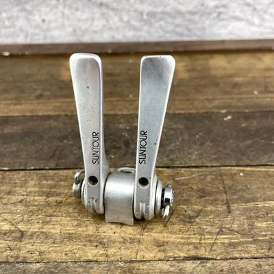 Vintage Suntour Friction Shift Lever Set Single Parts Only Mount Base Cracked - Image 1 of 4