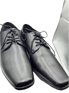 Calvin Klein Brodie 2 Men's Leather Lace-Up Plain Toe Oxfords Size 9 US / 42 EUR - Picture 1 of 22