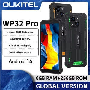 Versione globale Oukitel WP32 Pro telefono robusto 6,0" HD 24 GB + 256 GB 20 MP NFC 6300 mAh - Foto 1 di 16