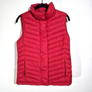 Talbots gesteppte gefütterte Weste rot Damen klein rot Entendaunen isoliert verstaubar - Bild 1 von 11