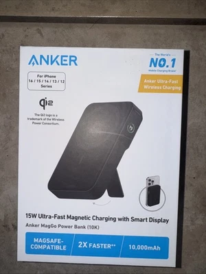 Anker 15W Ultra-Fast Magnetjc Charging With Smart Display - Image 1 of 2