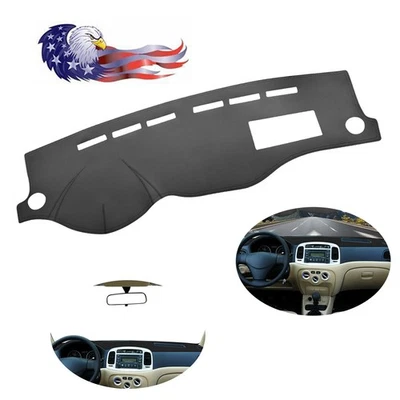 Car Dash Mat Dashboard Cover Leather Dashmat For Hyundai Accent 2006 2007-2011 Foto 1 de 4