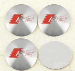 4pcs Nabendeckel 56/60/65mm Nabenkappen AUDI RS S Aufkleber - Bild 1 von 3