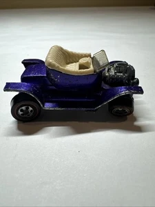 Hot Wheels Redline 1968 Hot Heap  Rare Purple with White Interior Mattel Inc - Picture 1 of 9