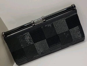 Kate Landry Abendtasche Handtasche schwarz Clutch oder Schulter (ohne Riemen) Perlen - Bild 1 von 10