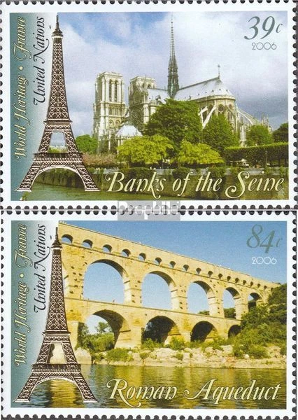 Naciones Unidas - nuevo York 1022-1023 sobres primer día 2006 Francia - Imagen 1 de 1