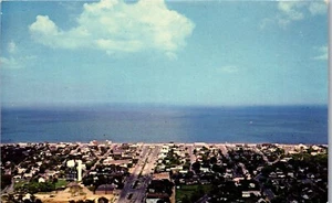 Vintage Delaware DE Postcard Business District Rehoboth Beach Aerial Ocean - Picture 1 of 3