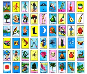 FQ Fat Quarter NEW 100% Cotton Fabric 18"X22" Lotería, Bingo - Picture 1 of 1